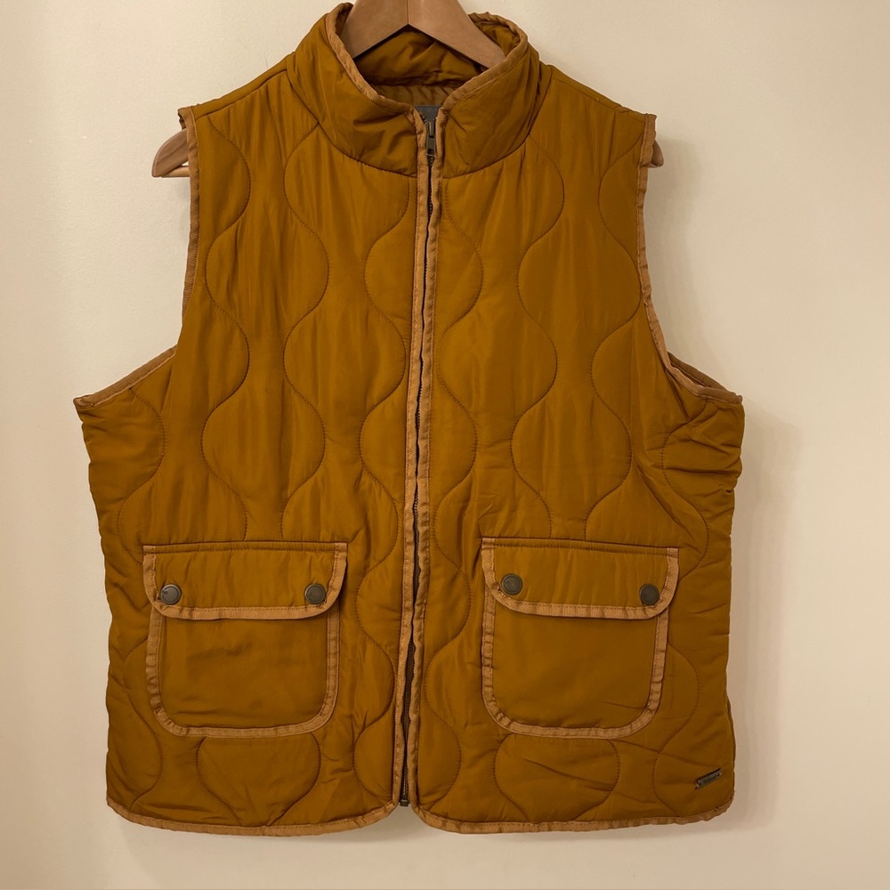 Natural Reflections Full Zip Mustard yellow Vest, XL